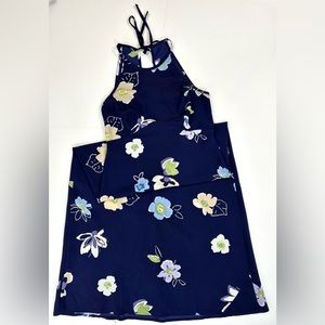 ❗️VINTAGE❗️ Floral Halter Maxi Dress